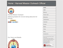 Tablet Screenshot of harvestmission.org.uk